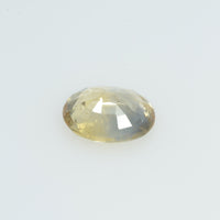 0.64 Cts Natural Yellow Sapphire Loose Gemstone Oval Cut