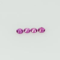 2.5 mm Natural Pink Sapphire Loose Gemstone Round Diamond Cut Cleanish Quality AA Color