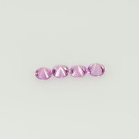 2.5 mm Natural Pink Sapphire Loose Gemstone Round Diamond Cut Cleanish Quality Color