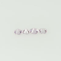 2.5 mm Natural Pink Sapphire Loose Gemstone Round Diamond Cut Cleanish Quality Color