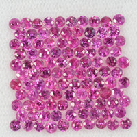 1.8-2.3 mm Natural Pink Sapphire Loose Gemstone Round Diamond Cut Vs Quality AAA Color