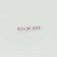 1.4-3.0 mm Natural Pink Sapphire Loose Gemstone Round Diamond Cut Cleanish Quality Color