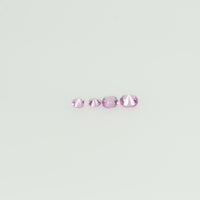 1.4-1.7 mm Natural Pink Sapphire Loose Gemstone Round Diamond Cut Cleanish Quality Color