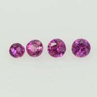 1.4-1.7 mm Natural Pink Sapphire Loose Gemstone Round Diamond Cut Cleanish Quality AAA Color