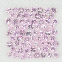 2.5 mm Natural Pink Sapphire Loose Gemstone Round Diamond Cut VS Quality Color