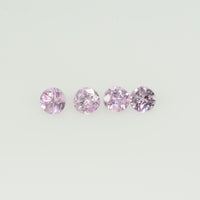 2.5 mm Natural Pink Sapphire Loose Gemstone Round Diamond Cut VS Quality Color