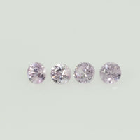 2.5 mm Natural Pink Sapphire Loose Gemstone Round Diamond Cut VS Quality Color