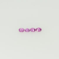 2.0 mm Natural Pink Sapphire Loose Gemstone Round Diamond Cut Vs Quality Color