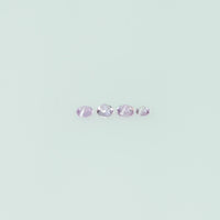 1.0-2.2 mm Natural Pink Sapphire Loose Gemstone Round Diamond Cut Vs Quality Color