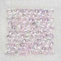1.3-3.5 mm Natural Pink Sapphire Loose Gemstone Round Diamond Cut Vs Quality
