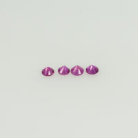 1.8-2.3 mm Natural Pink Sapphire Loose Gemstone Round Diamond Cut Vs Quality AAA Color