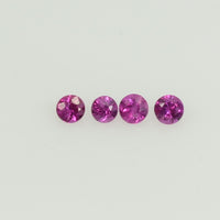 1.8-2.3 mm Natural Pink Sapphire Loose Gemstone Round Diamond Cut Vs Quality AAA Color