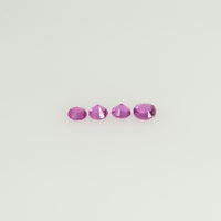 1.8-2.6 mm Natural Pink Sapphire Loose Gemstone Round Diamond Cut Vs Quality A+ Color