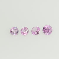 1.8-4 mm Natural Pink Sapphire Loose Gemstone Round Diamond Cut Pk Quality Color