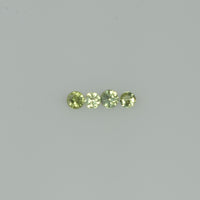 1.4-3.5 mm Natural Green Sapphire Loose Gemstone Round Diamond Cut Vs Quality Color - Thai Gems Export Ltd.