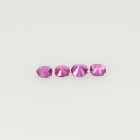2.5 mm Natural Pink Sapphire Loose Gemstone Round Diamond Cut VS Quality A Color