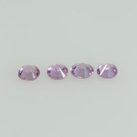 1.1-3.6 mm Natural Pink Sapphire Loose Gemstone Round Diamond Cut Cleanish Quality
