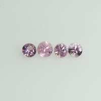 1.2-3.5 mm Natural Pink Sapphire Loose Gemstone Round Diamond Cut Cleanish Quality
