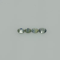 2-3 mm Natural Green Sapphire Loose Gemstone Round Diamond Cut Vs Quality Color