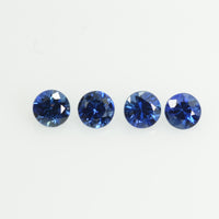 2.8-3.9 mm Natural BlueSapphire Loose Gemstone Round Diamond Cut CleanishQuality A+ Color