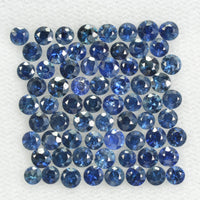 1.5-5.0 mm Natural Blue Sapphire Loose Gemstone Round Diamond Cut Vs Quality A+ Color - Thai Gems Export Ltd.