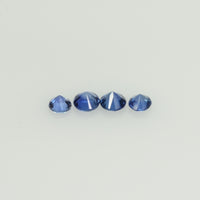 0.8-4.0 mm Natural Blue Sapphire Loose Gemstone Round Diamond Cut Vs Quality A+ Color