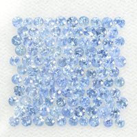1.3-2.6 mm Natural BlueSapphire Loose Gemstone Round Diamond Cut Vs Quality Color