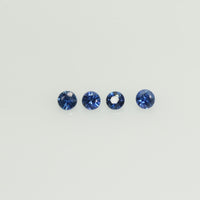 1.2-2 mm Natural Blue Sapphire Loose Gemstone Round Diamond Cut Cleanish Quality Color