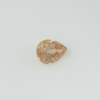 0.80 cts Natural Orange Sapphire Loose Gemstone Pear Cut