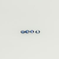0.8-3.6 mm Natural Blue Sapphire Loose Gemstone Round Diamond Cut Vs Quality Color