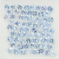 2.5-4.0 mm Natural Blue Sapphire Loose Gemstone Round Diamond Cut Vs Quality Color