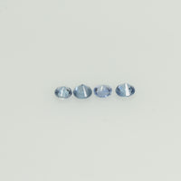 1.2 -2.0 mm Natural Blue Sapphire Loose Gemstone Round Diamond Cut Cleanish Quality Color