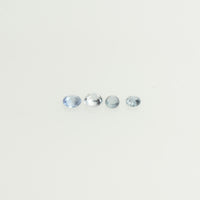 0.9-3.7 mm Natural Blue Sapphire Loose Gemstone Round Diamond Cut Vs Quality Color