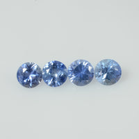 3.7-4.6 mm Natural Blue Sapphire Loose Gemstone Round Diamond Cut Vs Quality Color - Thai Gems Export Ltd.