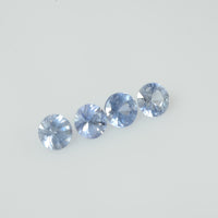 4-5 mm Natural Blue Sapphire Loose Gemstone Round Diamond Cut Vs Quality Color