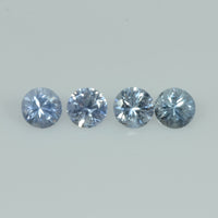 4-5 mm Natural Blue Sapphire Loose Gemstone Round Diamond Cut Vs Quality Color