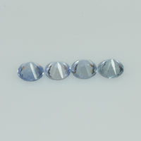 4-5 mm Natural Blue Sapphire Loose Gemstone Round Diamond Cut Vs Quality Color