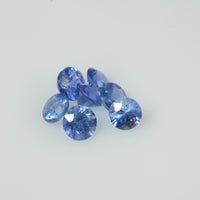 3.8-5.0 mm Natural Blue Sapphire Loose Gemstone Round Diamond Cut Vs Quality Color
