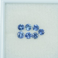 3.8-4.8 mm Natural Blue Sapphire Loose Gemstone Round Diamond Cut Vs Quality Color