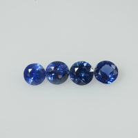 4-5 mm Natural Blue Sapphire Loose Gemstone Round Diamond Cut Vs Quality Color - Thai Gems Export Ltd.