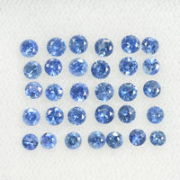 1.2-3.6 mm Natural Blue Sapphire Loose Gemstone Round Diamond Cut Vs Quality Color