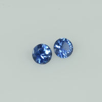 3.8-4.5 mm Natural Blue Sapphire Loose Pair Gemstone Round Cut