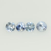 2.5-4.0 mm Natural Blue Sapphire Loose Gemstone Round Diamond Cut Vs Quality Color