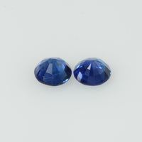 3.8 mm Natural Blue Sapphire Loose Gemstone Round Diamond Cut