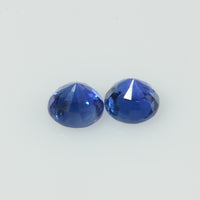 4.1-4.2 mm Natural Blue Sapphire Loose Gemstone Round Diamond Cut