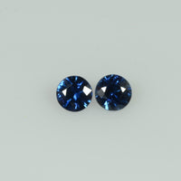 3.8-4.1 mm Natural Blue Sapphire Loose Gemstone Round Cut