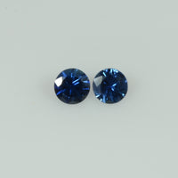 3.8-4.1 mm Natural Blue Sapphire Loose Gemstone Round Cut