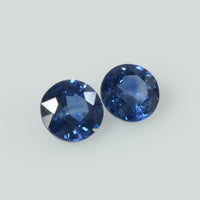 4.4-4.5 mm Natural Blue Sapphire Loose Gemstone Round Diamond Cut