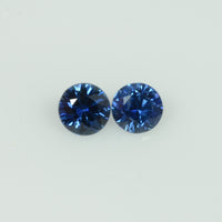 4-4.5 mm Natural Blue Sapphire Loose Gemstone Round Diamond Cut