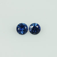4-4.5 mm Natural Blue Sapphire Loose Gemstone Round Diamond Cut - Thai Gems Export Ltd.